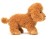 Pluszak pies  pudel brązowy Uni-Toys 30 cm