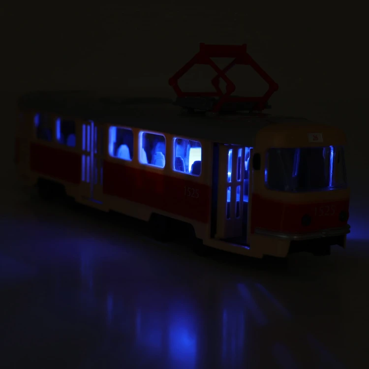 Tramwaj T3 28 cm z zapowiedziami przystanków Rappa