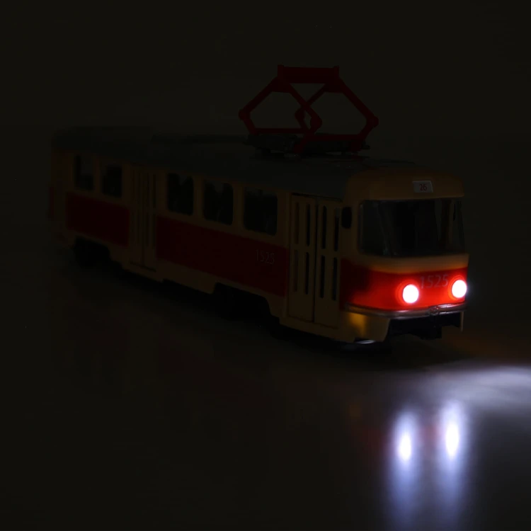 Tramwaj T3 28 cm z zapowiedziami przystanków Rappa