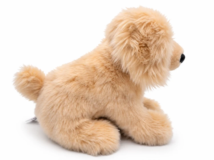 Pluszak Golden Retriever siedzący widok z boku