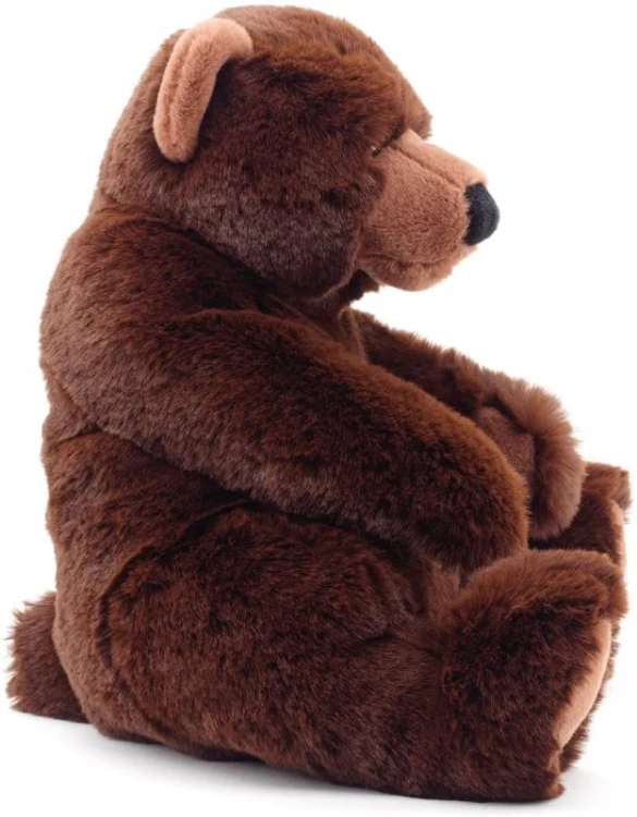 Miękka maskotka miś brązowy Uni-Toys widok z boku