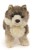 Pluszowy wilczek Uni-Toys 21 cm wysokości widok z przodu