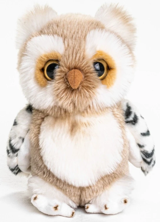 Maskotka sowa z dużymi błyszczącymi oczami 18 cm