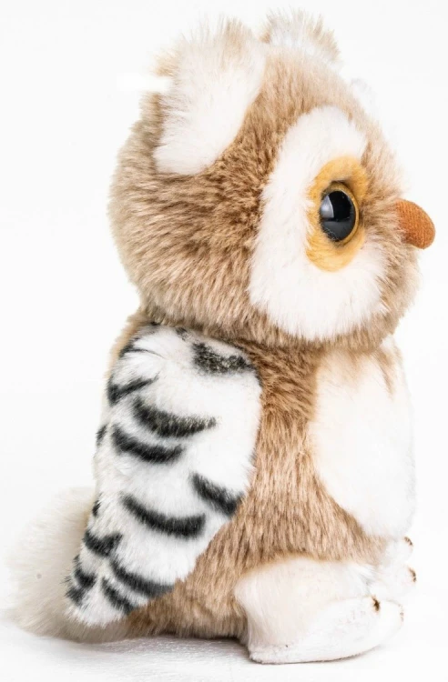 Pluszak sowa brązowo kremowa Uni-Toys eco-friendly