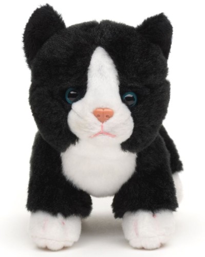 Pluszak kot czarno-biały 13 cm Uni-Toys stojący