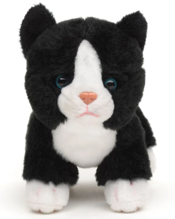 Pluszak kot czarno-biały 13 cm Uni-Toys stojący