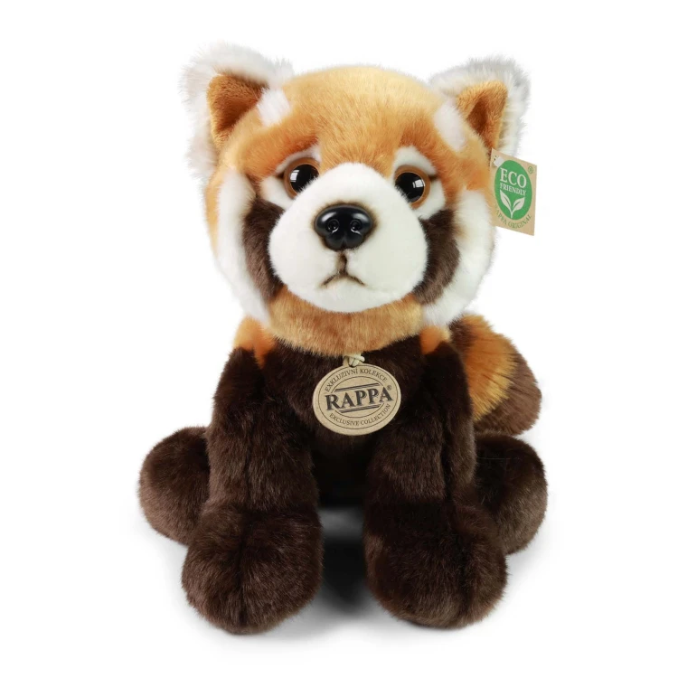 Ruda panda czerwona maskotka z puszystym ogonem