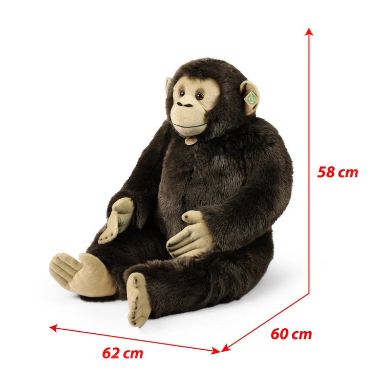 pluszak małpa szympans XXL 90 cm Rappa wymiary