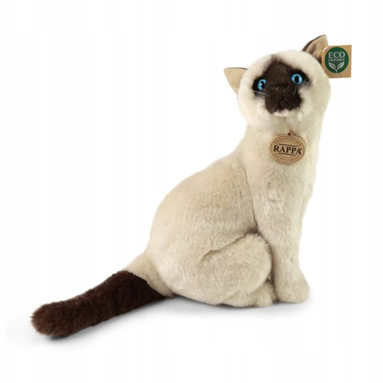Maskotka Pluszak Kot Syjamski Kotek Eco Friendly 30cm
