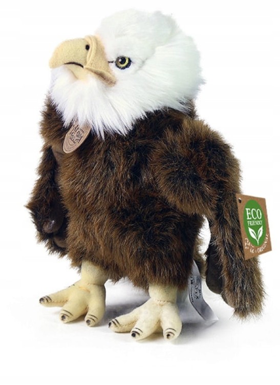 alt="Pluszowy orzeł bielik Rappa Eco Friendly – ekologiczna maskotka z certyfikatem CE"