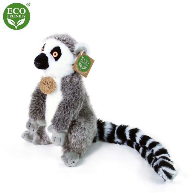 alt="Pluszowy lemur Rappa Eco Friendly – ekologiczna maskotka z certyfikatem CE"