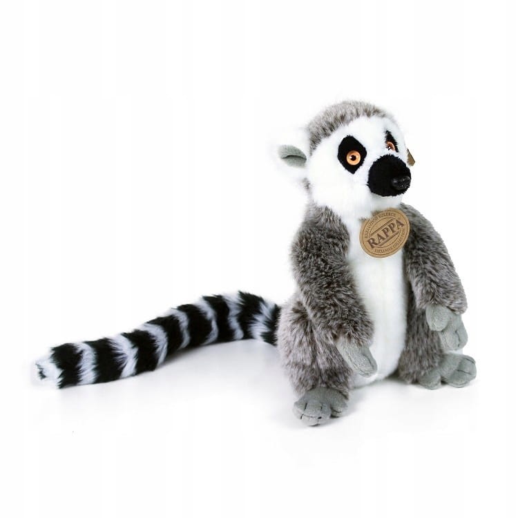 alt="Pluszak lemur Eco Friendly Rappa, zdjęcie z boku – realistyczna maskotka idealna na prezent"