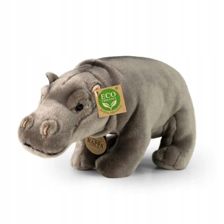 alt="Pluszak hipopotam Eco Friendly Rappa 30 cm – realistyczna maskotka z Afryki"