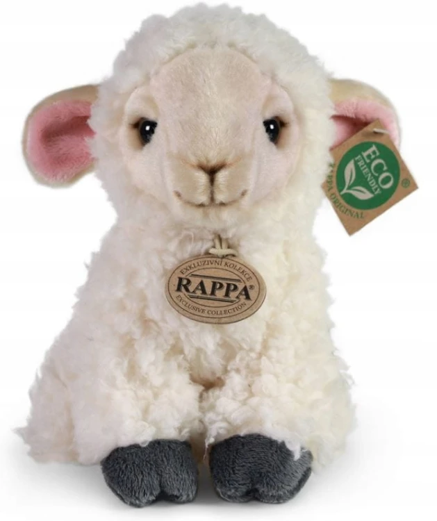 alt="Pluszak owieczka Eco Friendly Rappa 18 cm – urocza biała maskotka dla dzieci"