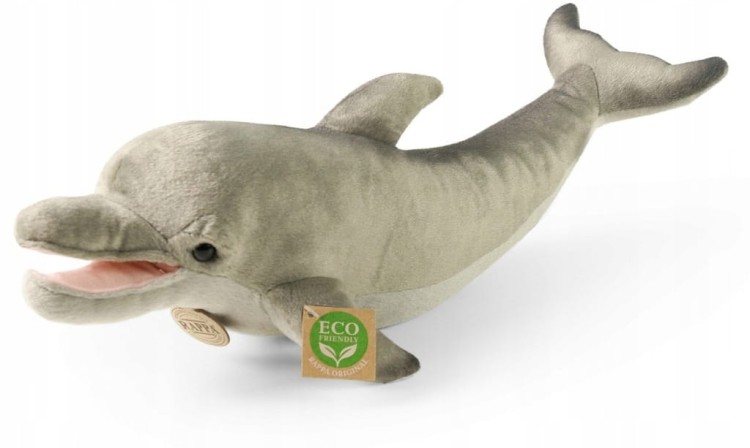 alt="Pluszak delfin Eco Friendly Rappa 40 cm – realistyczna maskotka z oceanu"
