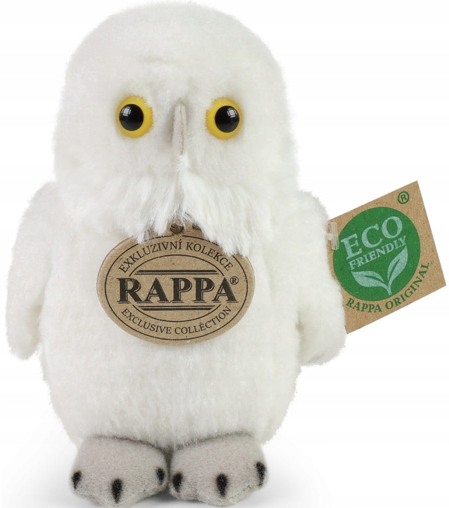 Pluszowa sowa biała Eco Friendly Rappa 13 cm – realistyczna maskotka