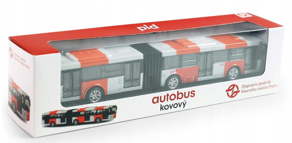 Autobus przegubowy PID Praga 18 cm