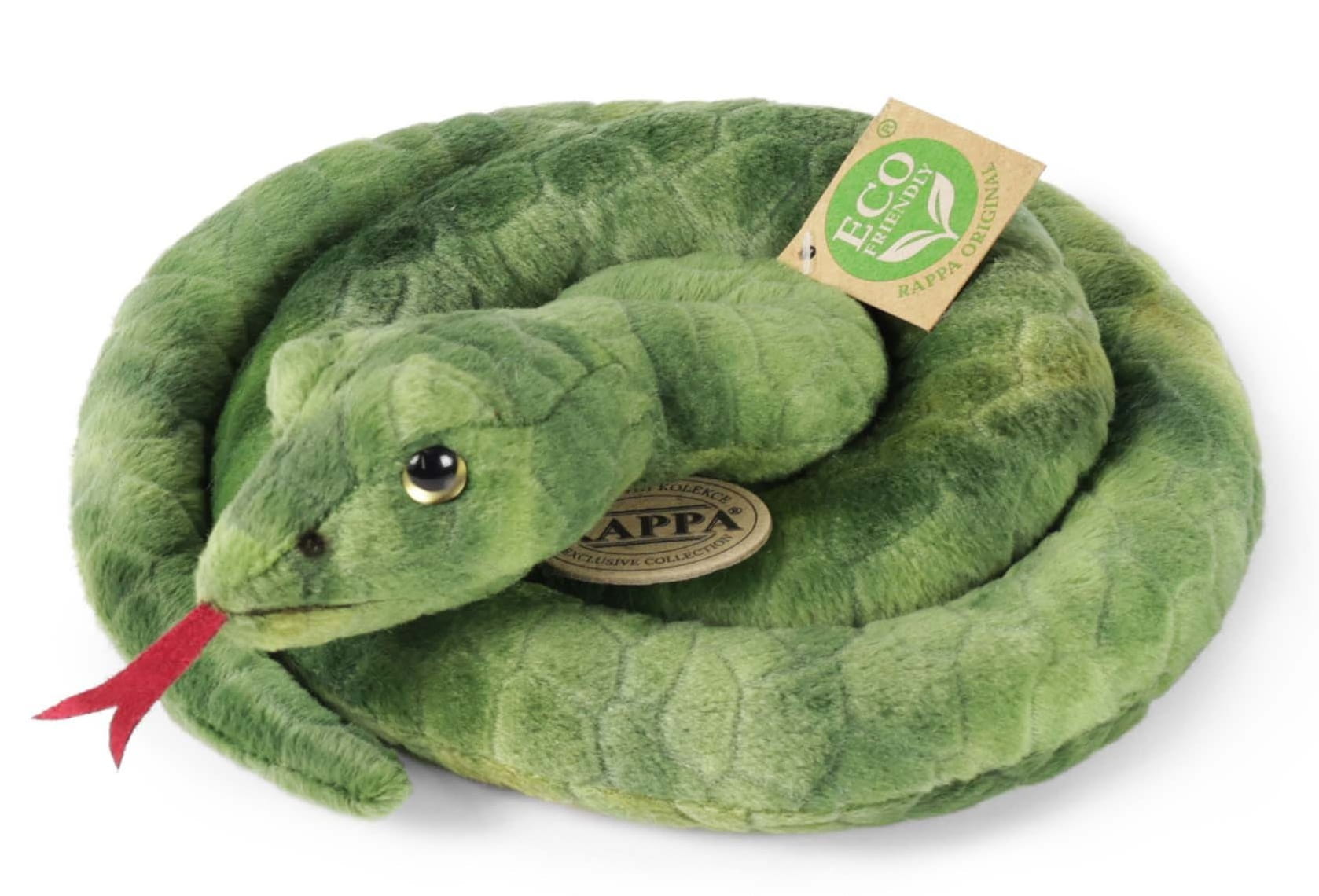 Pluszowy Wąż Zielony Boa Rappa 90 cm – realistyczna maskotka z zoo