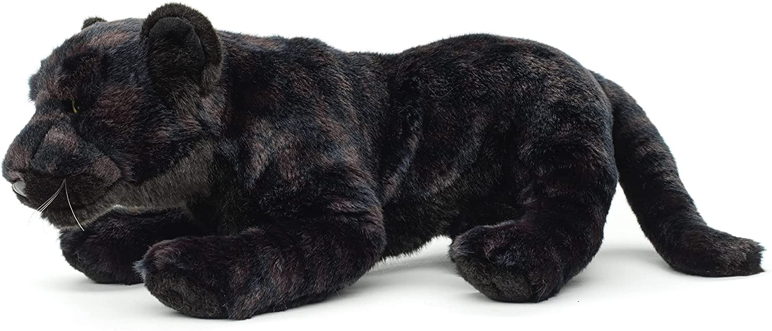 Pluszowa Czarna Pantera Uni-Toys 63 cm – realistyczna maskotka jak z zoo