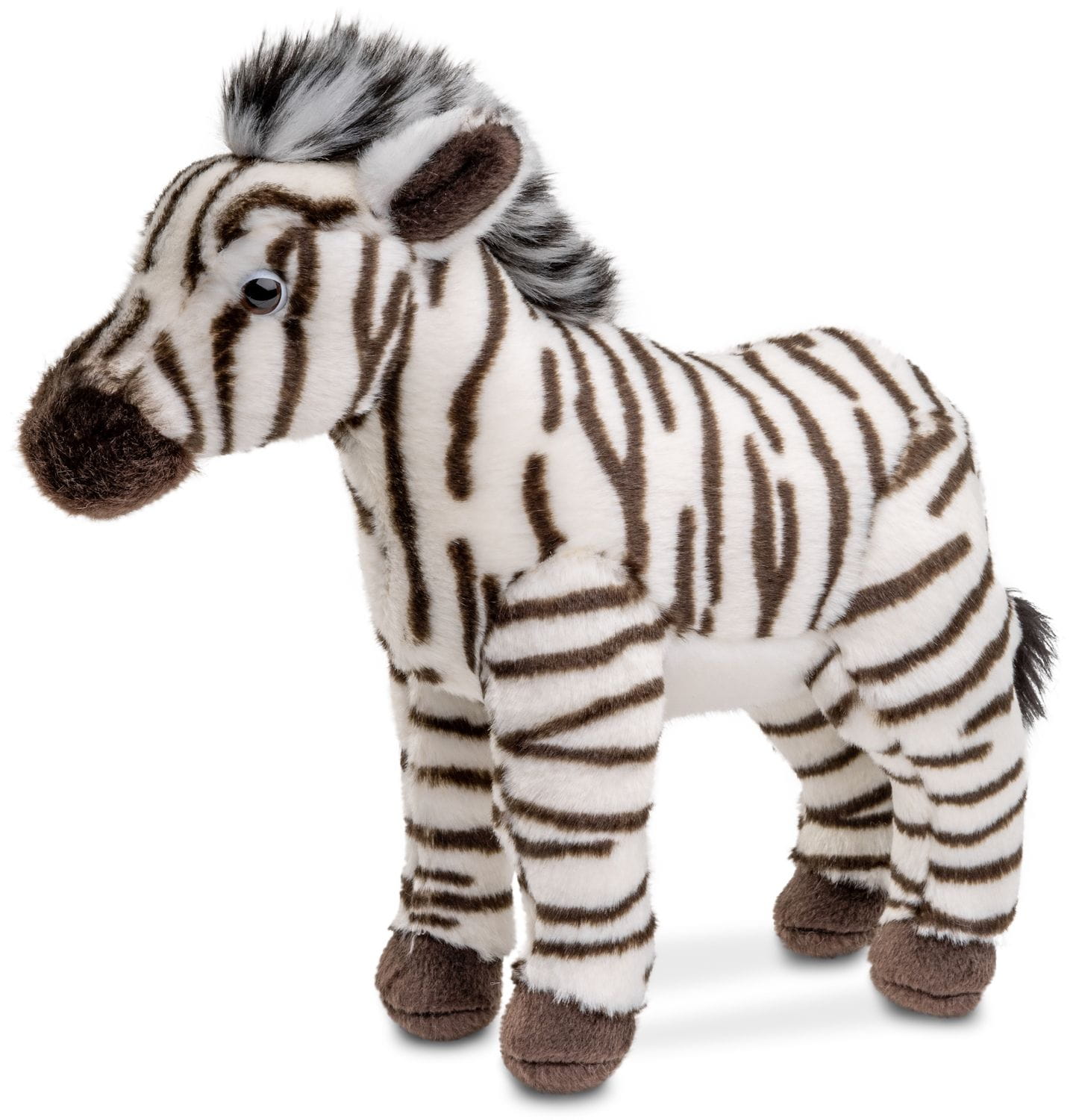 Pluszowa zebra Uni-Toys 27 cm – realistyczna maskotka eco friendly