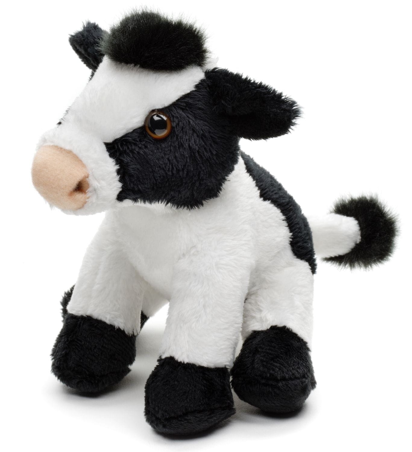 Pluszak Maskotka krowa czarno-biała Eco Friendly Uni-Toys 14 cm 