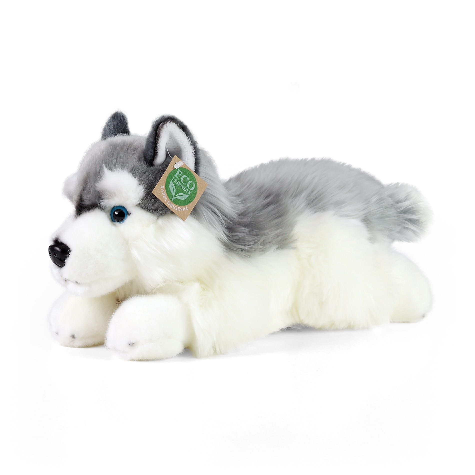 Pluszak  pies husky leżący Rappa 32 cm