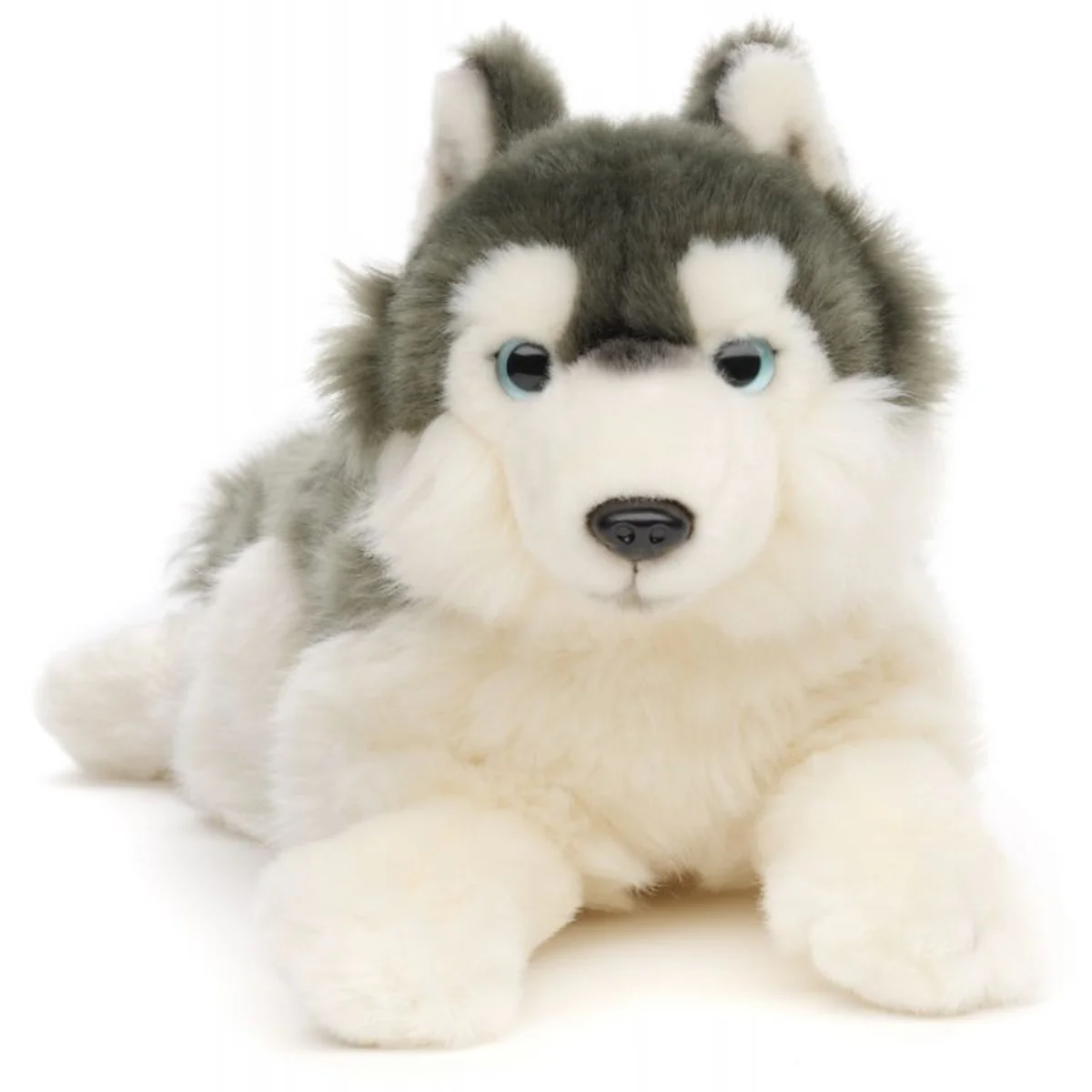 Pluszak pies Husky leżący Uni-Toys 38 cm