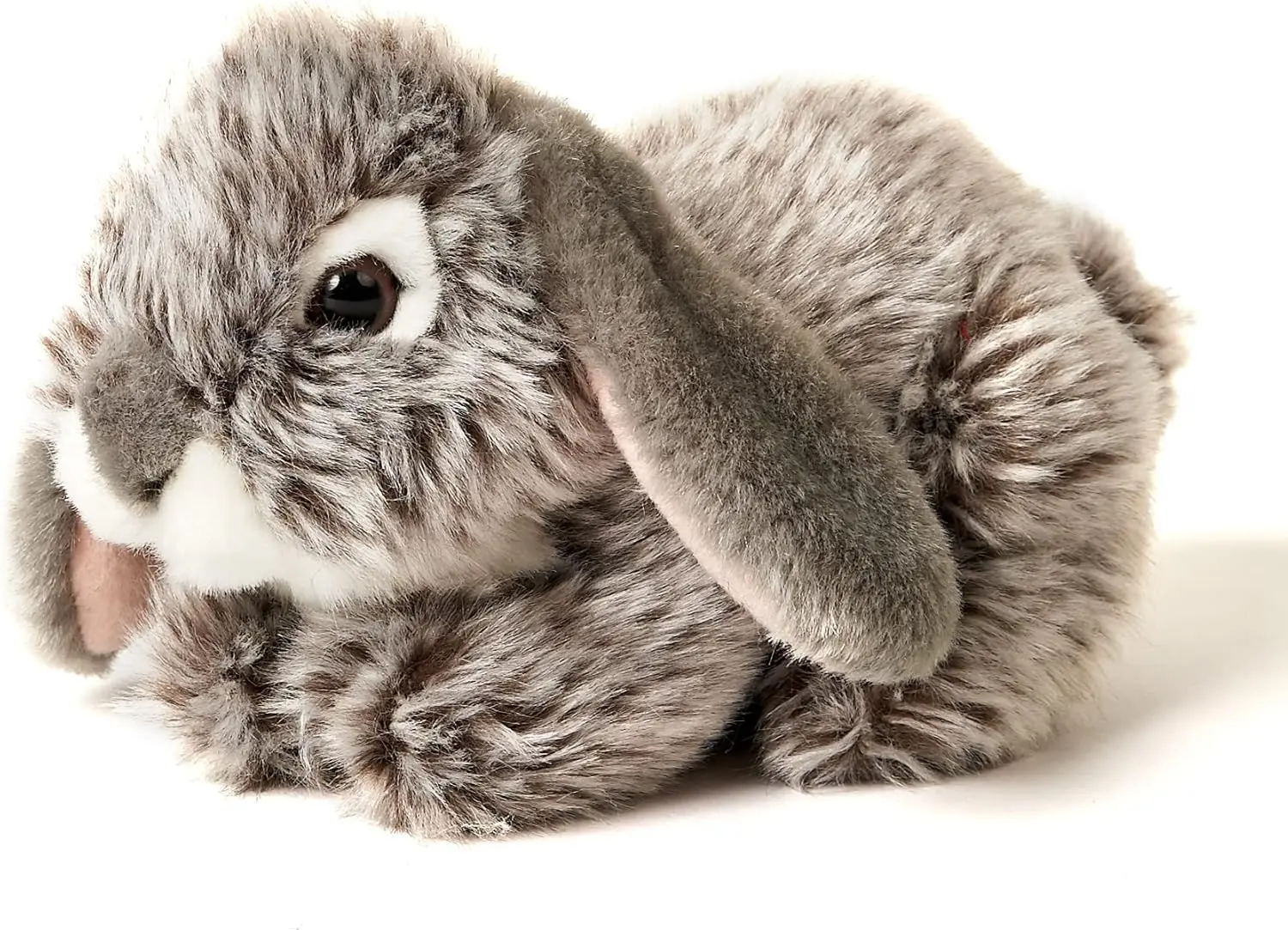 Pluszak królik zwisłouchy szary leżący Uni-Toys 18 cm