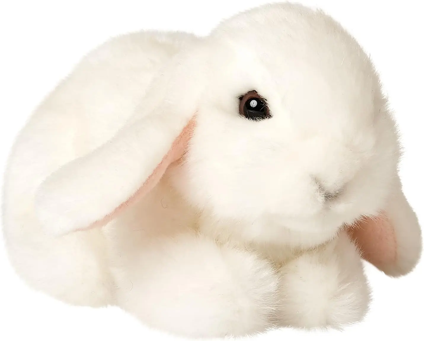 Pluszak królik zwisłouchy biały leżący Uni-Toys 18 cm